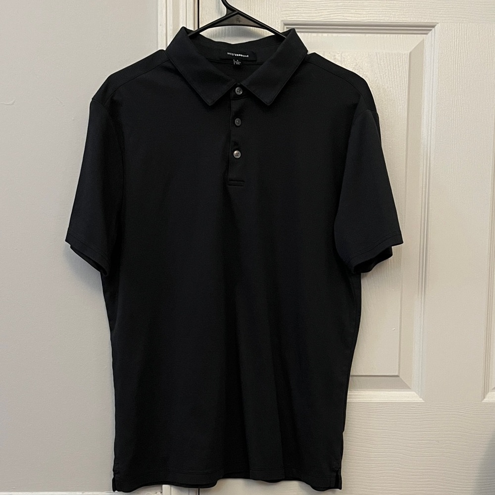 Perry Ellis Classic Black Polo Shirt